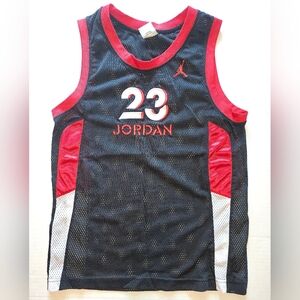 Youth Boys Jordan Black and Red Mesh Jersey